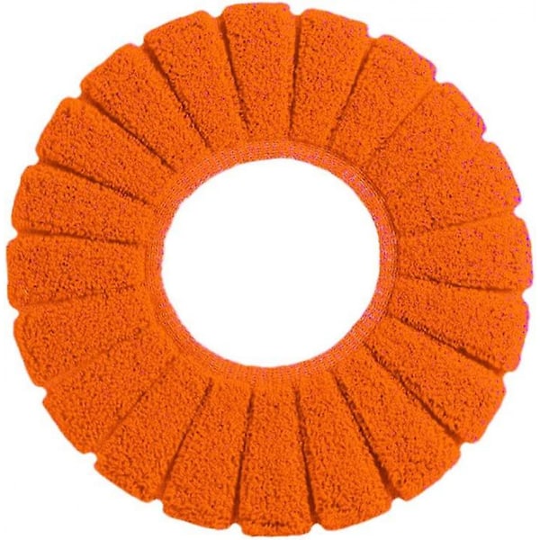 Orange Toalettstolsskydd, Vinter Mysigt Toalettstolsskydd, Standard Pumpa