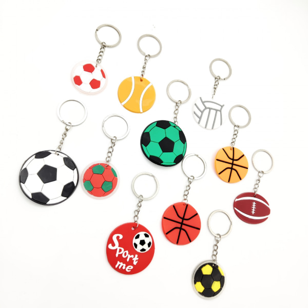 9 kpl Poikien avaimenperä Rugby-avaimenperä Avaimenperät pojille Jalkapallo-avaimenperä