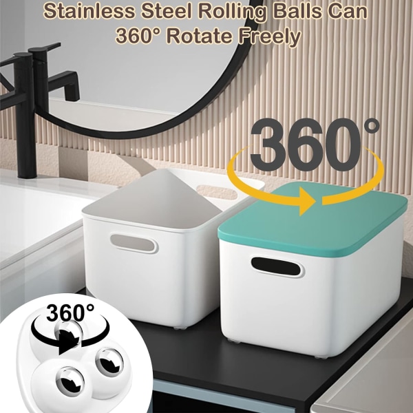 8st Mini Caster Appliances Hjul, 360° Rotation Small Appliance Wheels