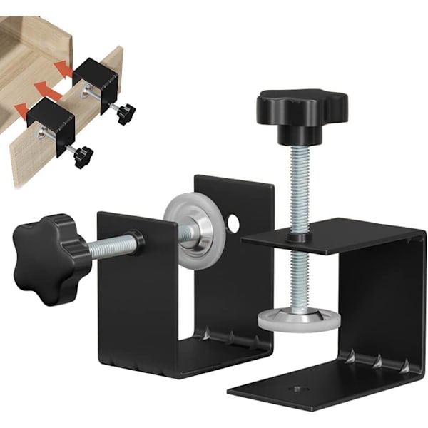 Kabinet Hardware Jig Universal C Klemme, 2 stk. Skuffe Fastgørelsesklemme til nøjagtig og hurtig installation af dørfrontknopper, trækgreb, fleksible borehulsguidepositioneringsværktøjer