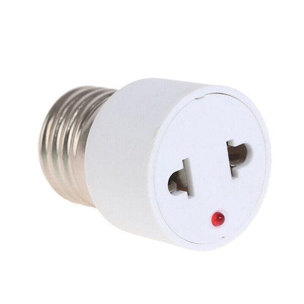 E27 Skruepæreholder til stikkontakt Adapter, Lampholder Stikkontakt Adapter, Ed