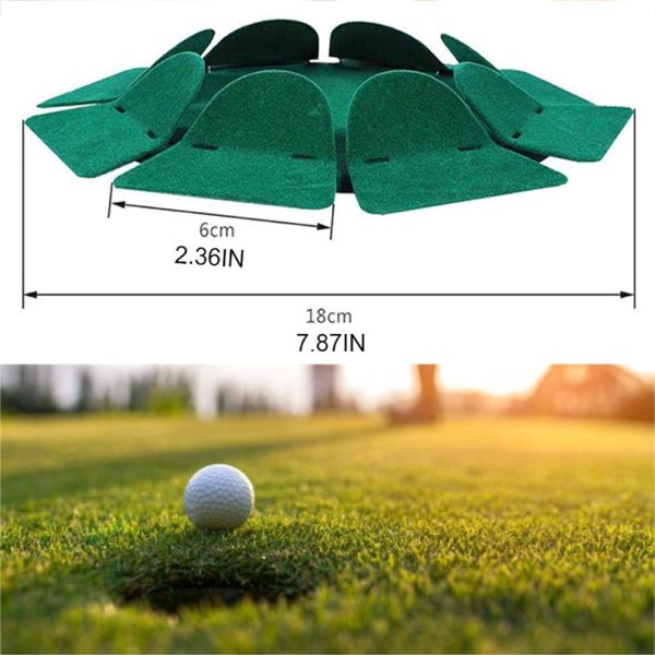 2 st golfputtningskopp och flagga putt träningshål all-direction yta