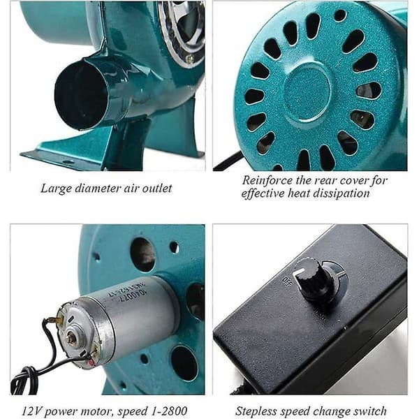 220v variabel hastighed elektrisk ventilator - grill ventilator kul smede blæser