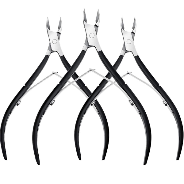 3-pack nagelbandsskärare nagelbandstång spetsigt blad nagelbandstrimmer fläck