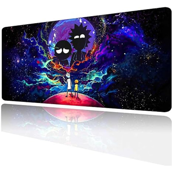 Stor spillmusematte Anime nattehimmel romstjerner tilpasset skrivebordspute musematte