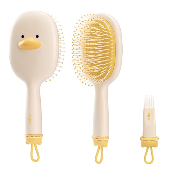 Detangling Brush for Curly Hair Kids Hair Brush, Kids Detangler Brush No Pain Soft Hair Brush for Curly Hair -Glide Through Tangles With Ease yellow