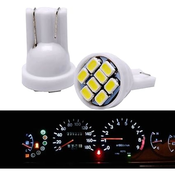 Signal Lys til Biler 10stk T10 W5W LED Pære Bil Signal Lys 12V 1210 SM