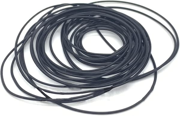 Ur Bagside Dækningsforsegling Vandtæt Ring 0,5 mm Elastisk Gummi O-Ring Sort Urreparations Tilbehør