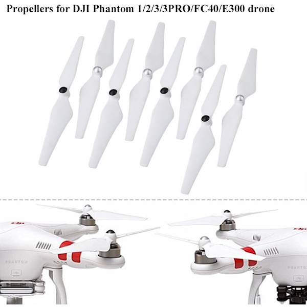 RC Drone Propeller Blade, 8 stk. CW CCW Propeller Blade Selvlåsende Quadcopter Tilbehør til Phantom3A/P/SE Propeller