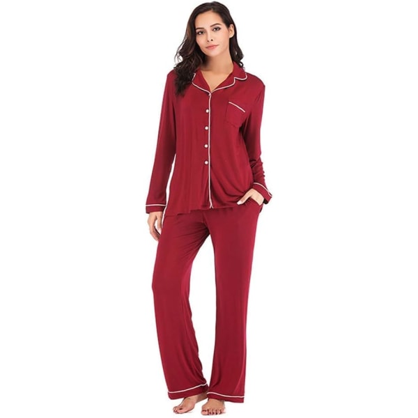 Dame Pyjamas Modal Set Dame Pyjamas Langs Ermet Sett S Og Sommer