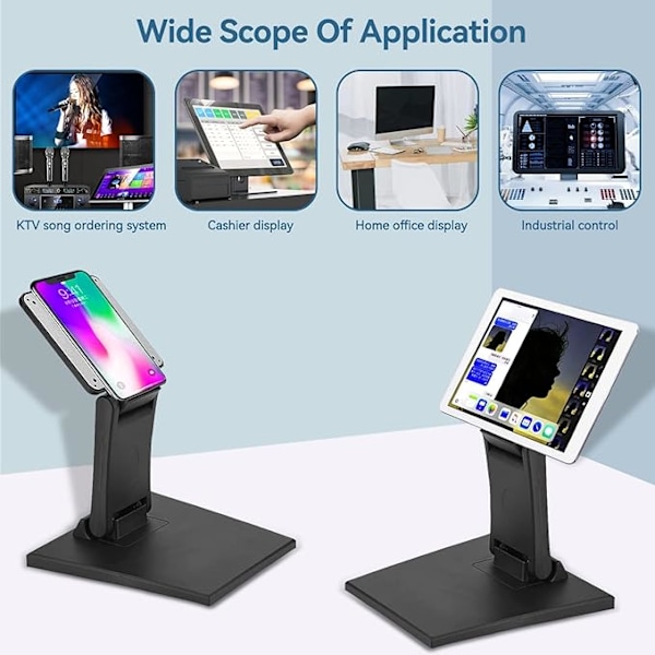 Monitorstativ, justerbart LCD LED-stativ for 10-24 tommers flatskjerm-TV