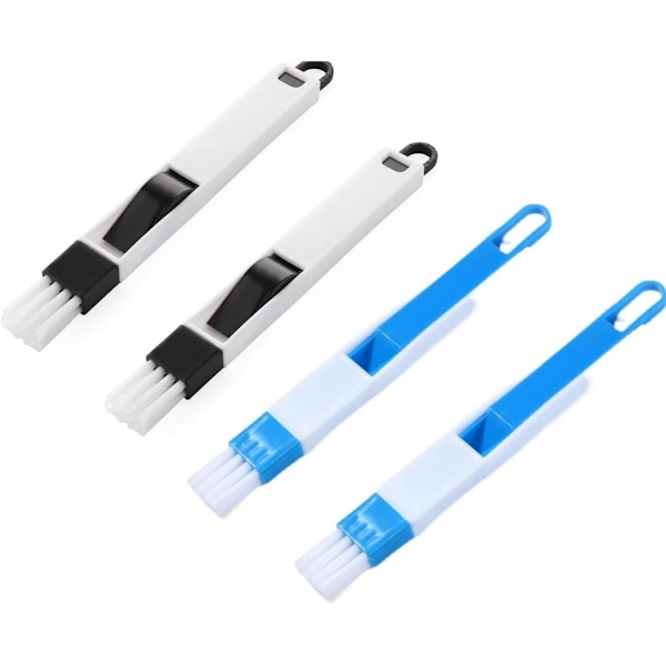 4PCS Window Slot Cleaning Brush,2 in 1 Groove Cleaning Brush Small Slot Cleaning Brush for Vent Cleaning