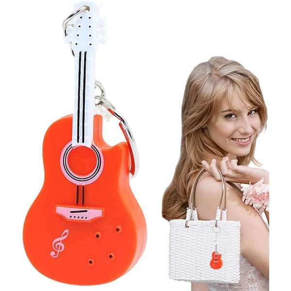 Violin nyckelring, liten violin nyckelring ljud, liten fiol nyckelring Wit