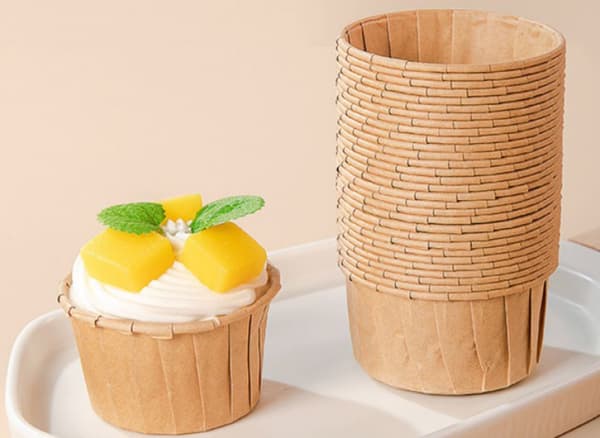 50 Stk. Cupcake- og Muffinforme Muffinform Papir Cupcake-forme Mini Engangs Muffinforme til Cupcake Muffin Bryllup (Primærfarve)