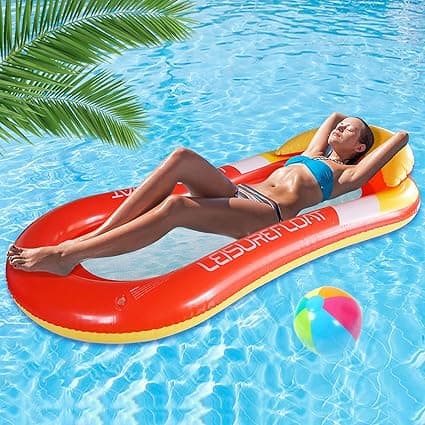 Flydende poolhænge, oppustelig poolhænge, flydende madras, pool Fl