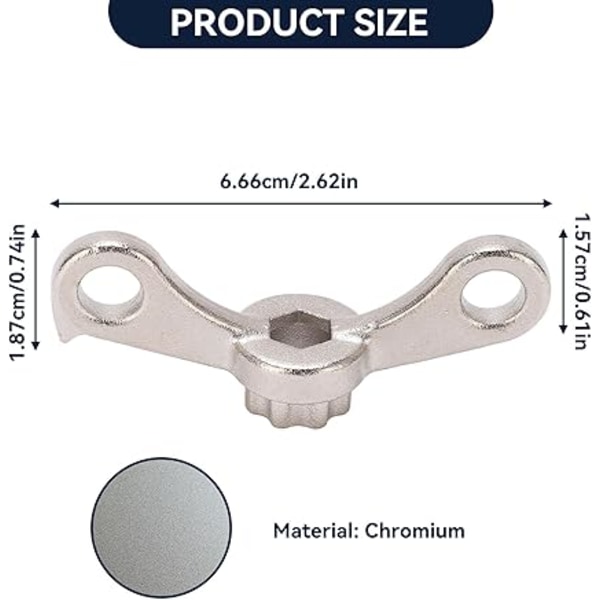 Cykelkrank Afmonteringsværktøj, 2 i 1 Afmonteringsnøgleværktøj til Bund