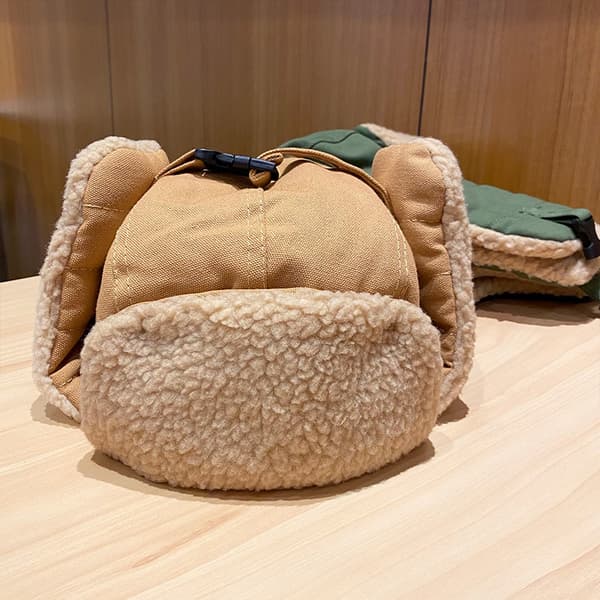 Vinterhat Vinterhatte med øreklapper Trapperhat Beanie Fleeceforet