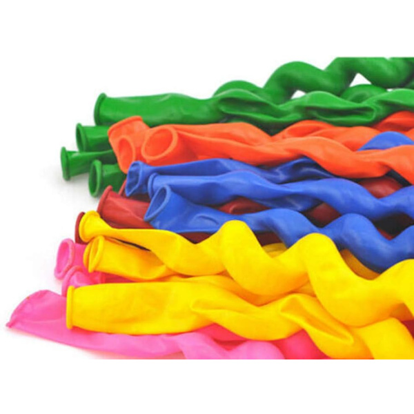 100 stk. 40 tommer latex spiralballoner, farverige snoede balloner til fødselsdagsbryllupsfestdekorationer tilfældig farve