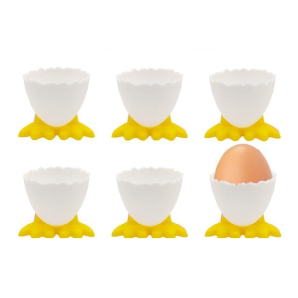 6 st Äggkopp, Äggkoppar, Original Äggkopp, Kokt Ägghållare, Äggkopp, Ägghållare för Frukost