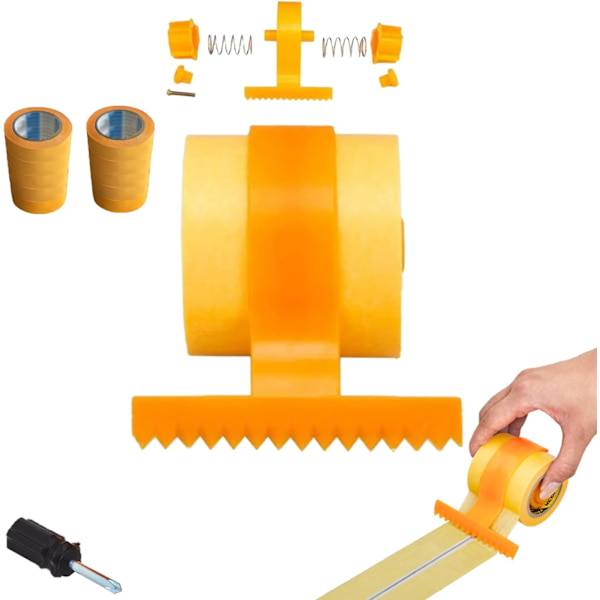 Dobbeltrække rullende afdækningstape applikator dispenser, Masking Master T