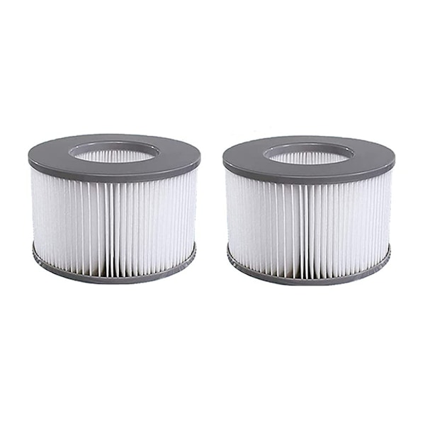 Sett med 2 filterpatroner for MSPA oppblåsbart spa, filter for oppblåsbart spa