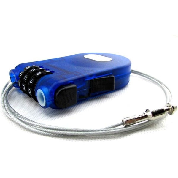1m kabel låse Retractable kombination kabel lås Retractable kabel kode lås