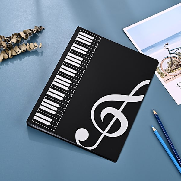 A4 musikarkmappe, musikfilopbevaringsmappe til opbevaring af noder