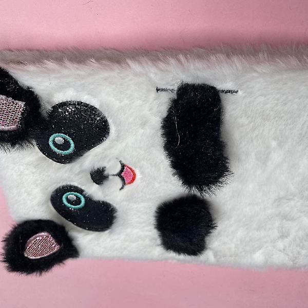Plys notesbog, imiteret pels notesbog til børn, panda mønster dagbog journa