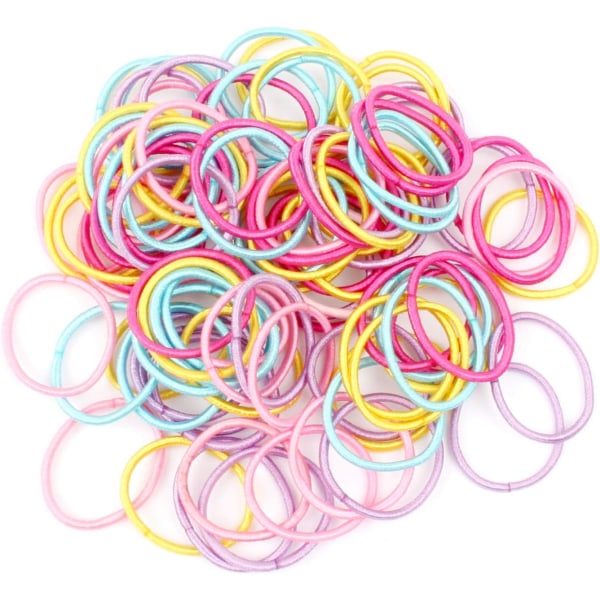 Baby Hair Ties, 100 kpl Taapero Joustavat Hiusharjat Tytöille ja Lapsille,