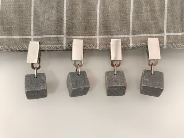 4 stk. dugvægte til duge, dugvedhæng, sten, dugvægte