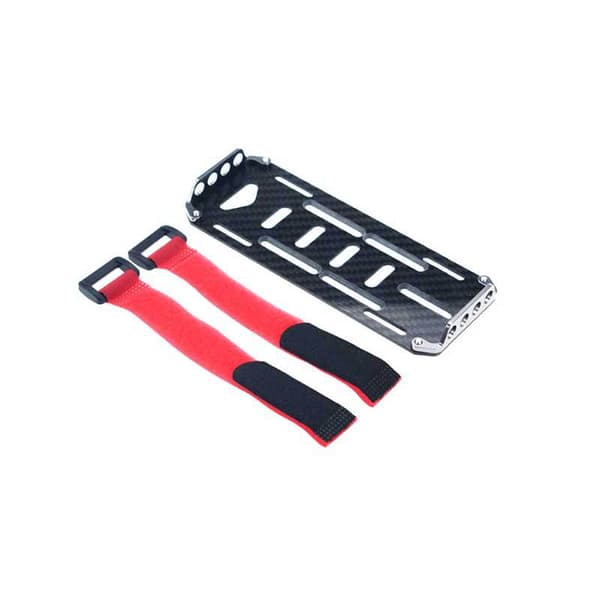 1 st RC-batterifack, kolfiberbilbatterimonteringsbricka batterifack