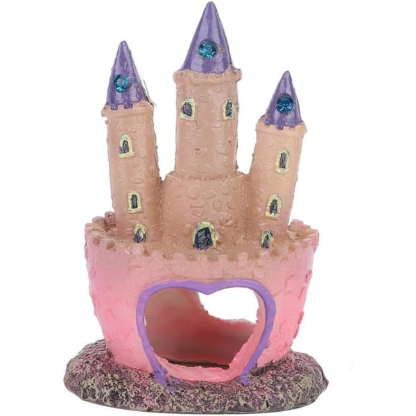 1pcs Aquarium Resin Castle Ornaments Aquarium Decoration Cartoon Castl