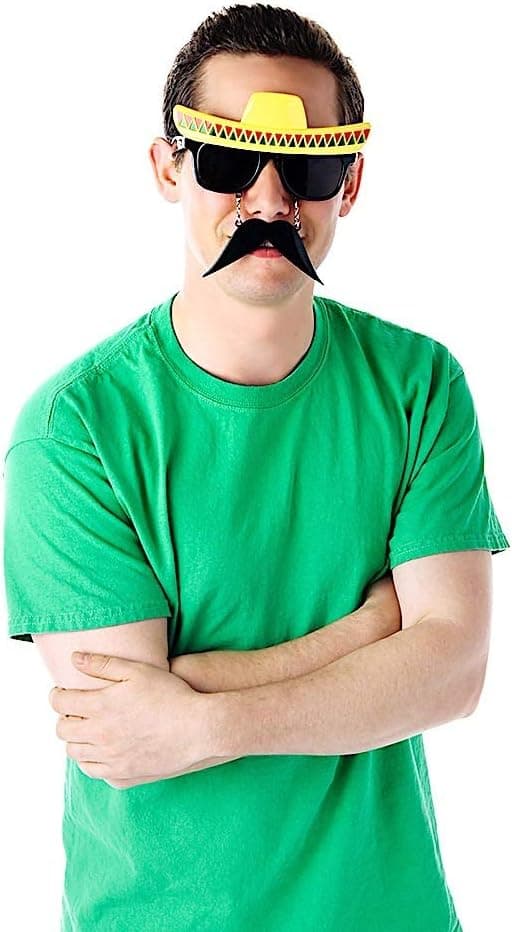 Fiesta Mustache Solbriller Festartikler One Size