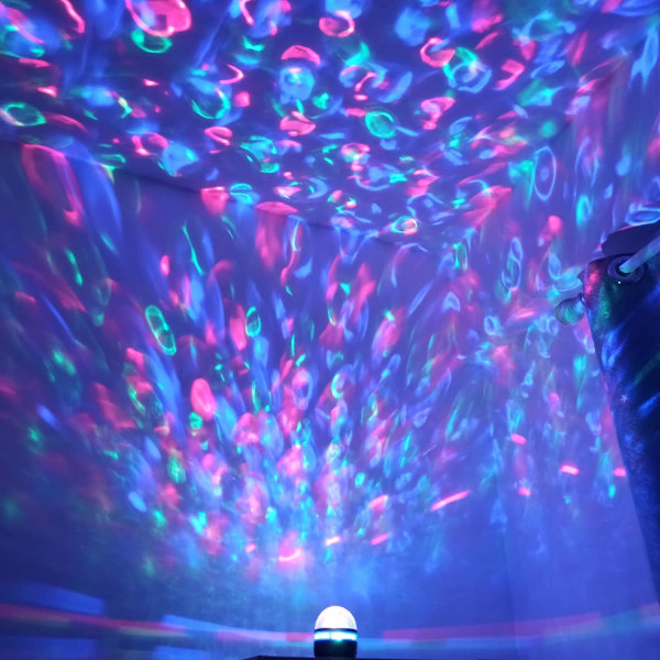 Mini Disco Ball Projector Uppladdningsbara Disco Lights for Kids, Sound Ac