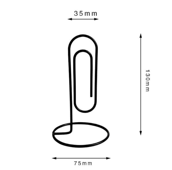 Base Memo Clip, 5 stk. Kreativ stor skrivebordsnoteholder DIY Multi-hånd
