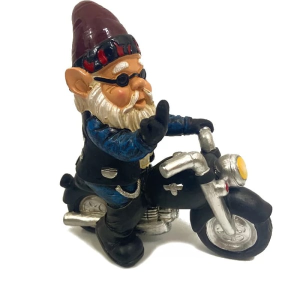 Havedekorationer Udendørs Have Nisse Statue Cool Old Man Gnome Driv