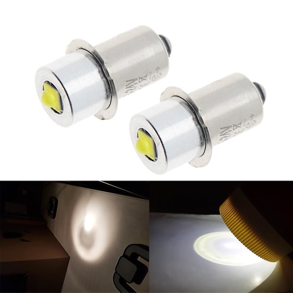 P13.5s LED-ficklampa Glödlampa Hög Effekt Uppgradering LED-lampa Ersättning Konverteringskit 2-pack