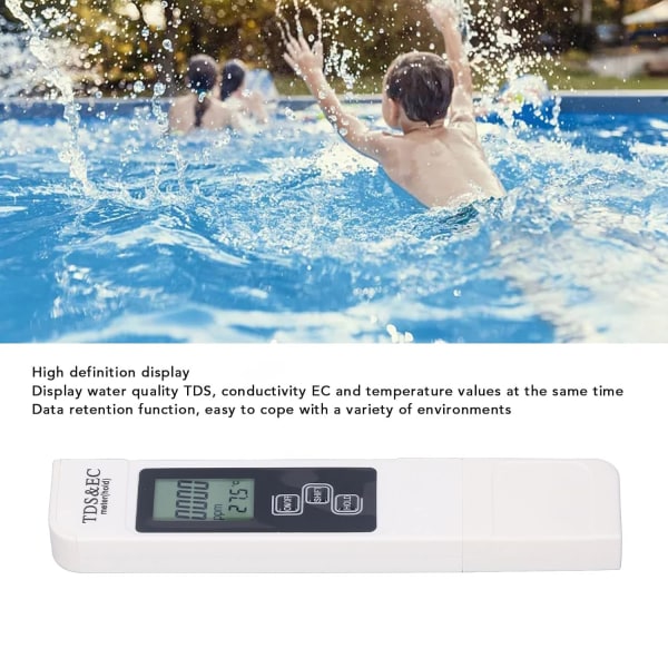 Digital Vatten Testare Enhet Vatten Test Kit LCD Digital TDS 3 Meter
