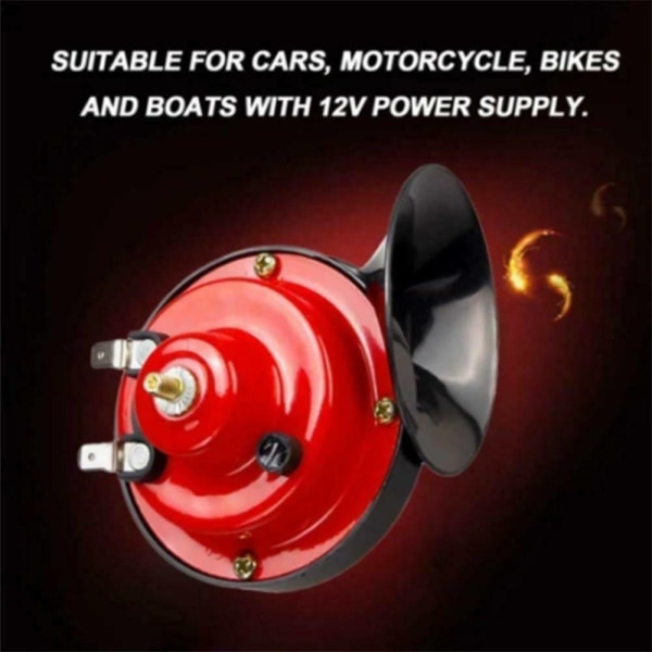 Super Loud Train Horns, 12V Waterproof Durable Car Air Electric Snail