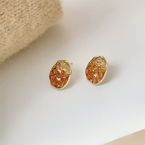 Moderne Rhinestone Statement Dangle Øreringe Store Farverige Krystal Ch
