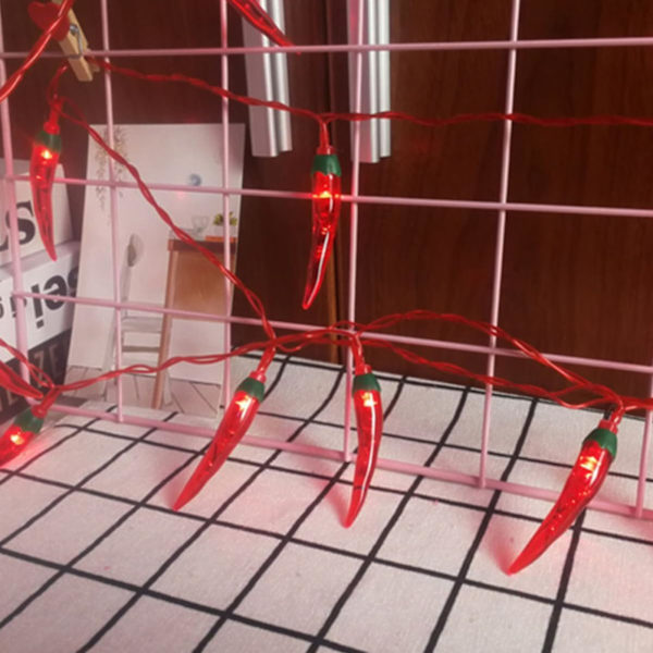 50 punainen chili pippuri paristokäyttöinen LED-keijuvalot