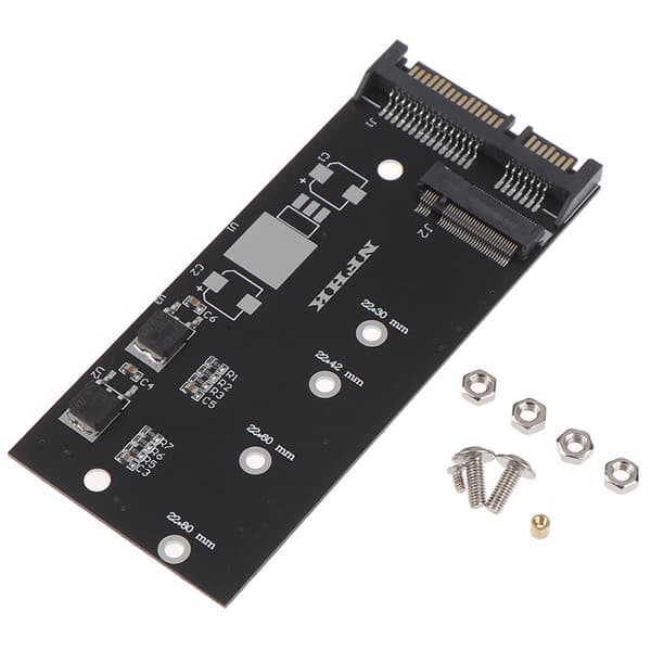 M.2 Ngff Msata Ssd 2.5 tuuman Sata 6.0gbps 2-in-1-sovitinkortti C