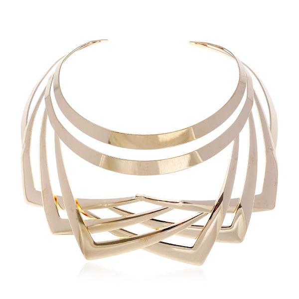 Legering Choker Enkelt Statement Kort Halskjede Choker Krage Bib Mote