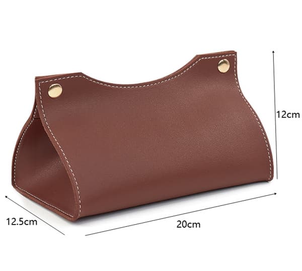Modern rektangulär PU-läder Tissue Box för hem, kontor och bil