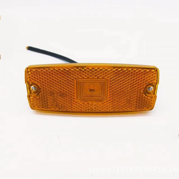 4 stk. 12V/24V orange LED positionslys med reflektor, sidemarkering