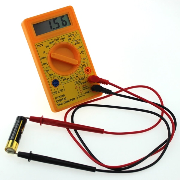 Digital multimeter med summerutgångsspänning ampere ohm testare sond