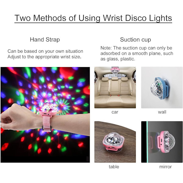 Disco Balls Mini Disco Ball Light, Mirror Ball USB Disco Light, Batter
