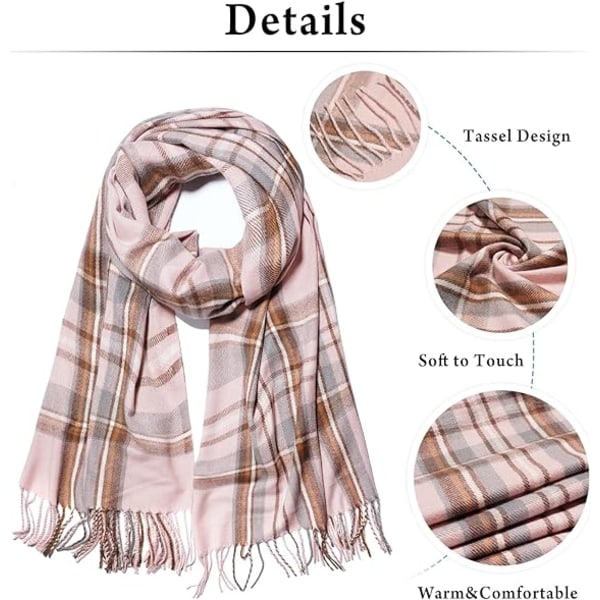 Imiterad kashmirscarf vinterpläd mångsidig par studenthalsduk t
