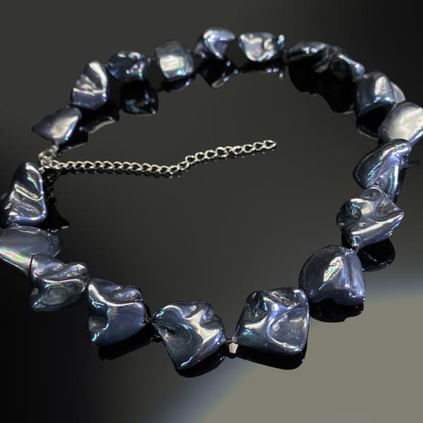 Perle Choker Halskæde til Kvinder Boho Perle Statement Halskæde med Bl