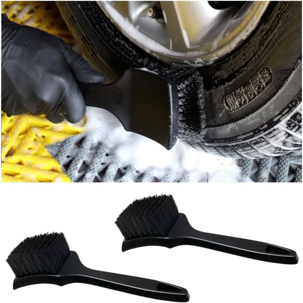 2 Pieces Car Wheel Cleaning Brushes, Car Tire Rim Maintenance Brush, Tire